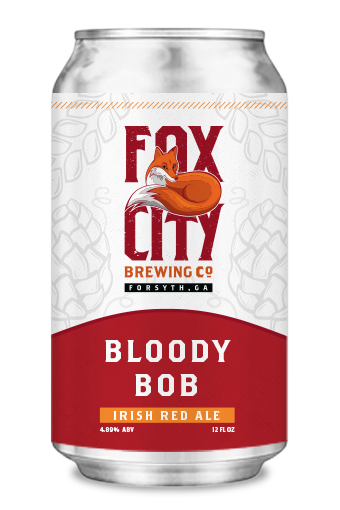 fox city bloody bob beer can