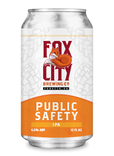 fox city public safety beer can