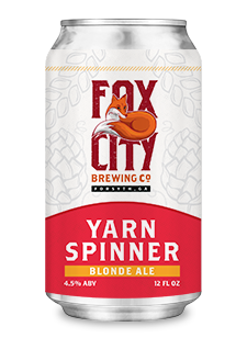 fox city yarn spinner beer can