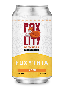 fox city foxythia beer can